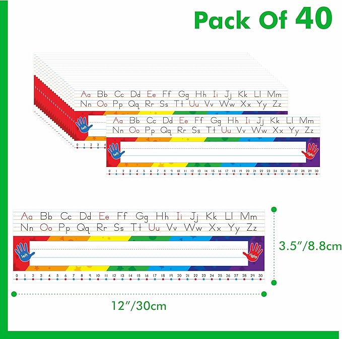 40 PCS Desk Nameplates, Waterproof Desk Name Tags - Image 2