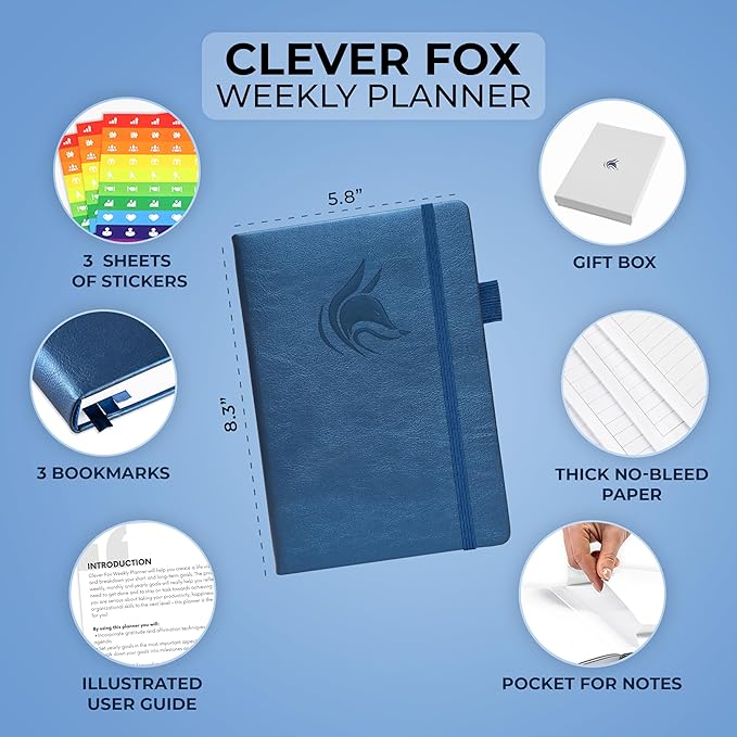 Clever Fox Planner – Undated Weekly & Monthly Planner - Image 2