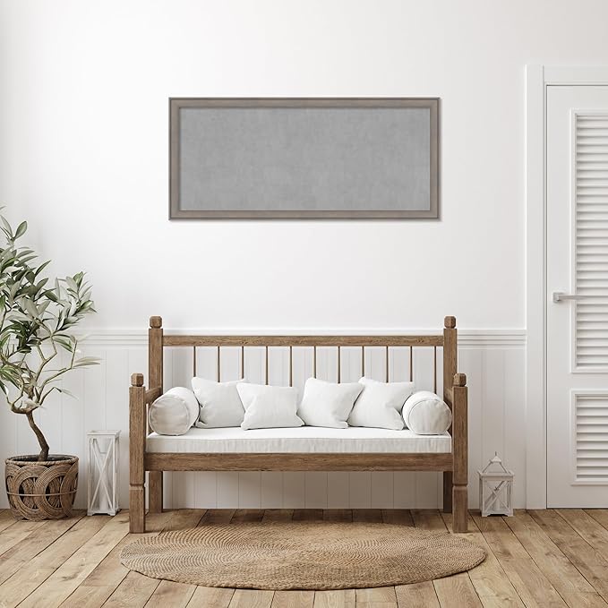 Amanti Art Grey Framed Magnetic Board 23x51 Oversize Vision Board - Image 4