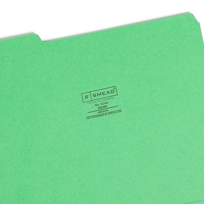 Smead Standard File Folders, 1/3-Cut Tabs, Letter Size - Image 3