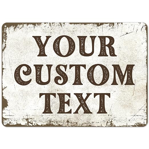 Rustic Custom Sign, Personalized Metal Signs, Gifts by SigoSigns