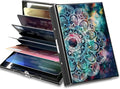 BWEGRHE Slim Credit Card Holder, Art Mandalas RFID Blocking Metal Wallet by BWEGRHE