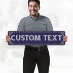 Custom Sign, Custom Street Sign, 11 Font Colors, 13 Font Styles, 4 Hole Options - Image 2