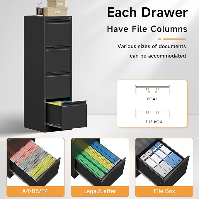 Bestoo 4-Drawer File Cabinet - Image 8