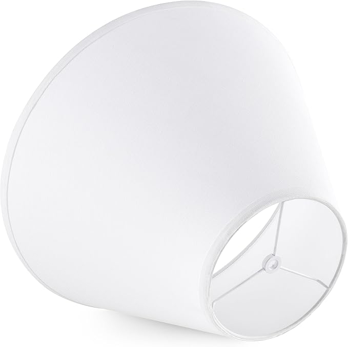 GO&SO 2pcs Pure White Large Lamp Shades, Empire Lamp Shade 6.5" Top x 16.3" - Image 5