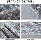 Runners for Hallways Kitchen Runner Rug Non Slip 2'x10' Long Washable Rugs - Image 8