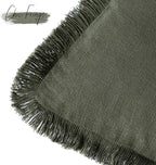 Foindtower Set of 2 Decorative Linen Fringe Lumbar Throw Pillow Covers Boho - Image 3