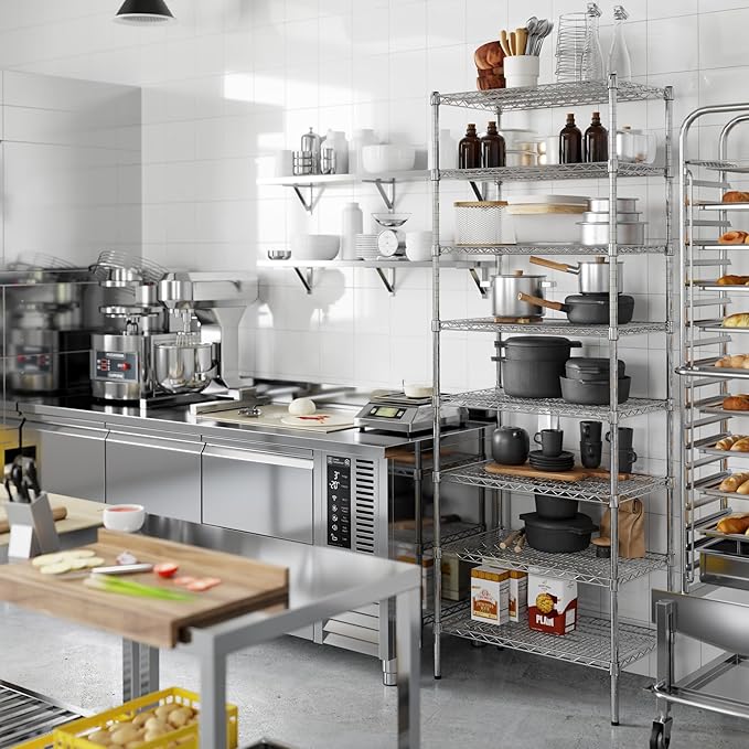 Regal Altair 18" Deep x 30" Wide x 86" Height Wire Shelving Kit | 8-Tier | NSF - Image 4