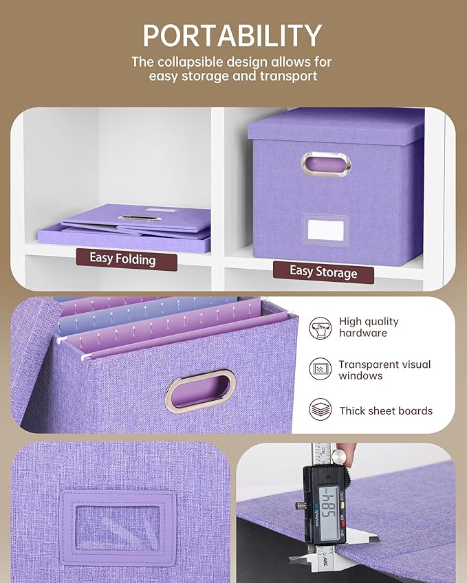 Oterri File Organizer, File Box, File Cabinet - Image 3
