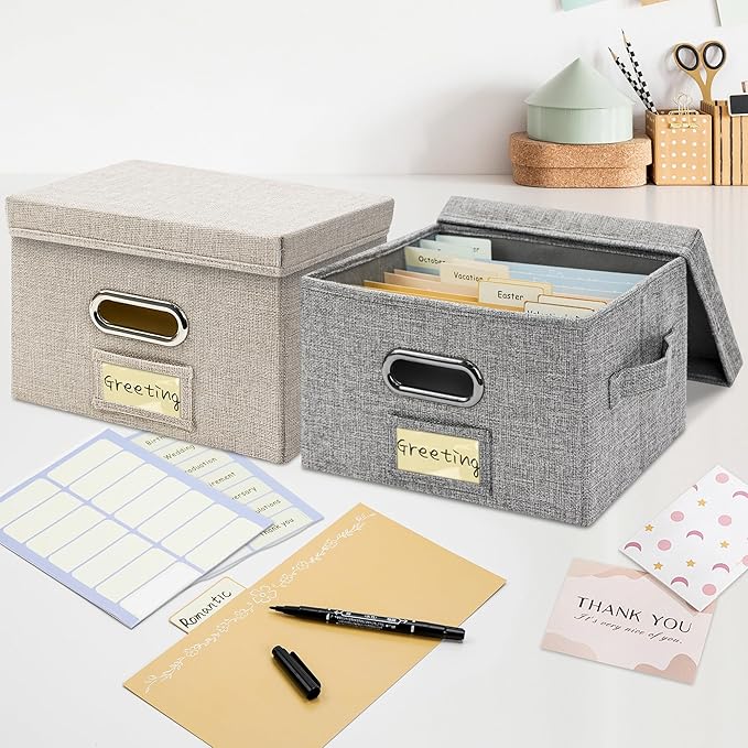 Remowith Greeting Card Organizer and Storage Box - Image 7