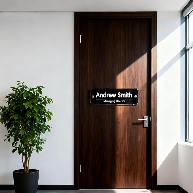 Personalized Office Wall Name Plate Sign Custom Door Name Plate Office Gifts - Image 9