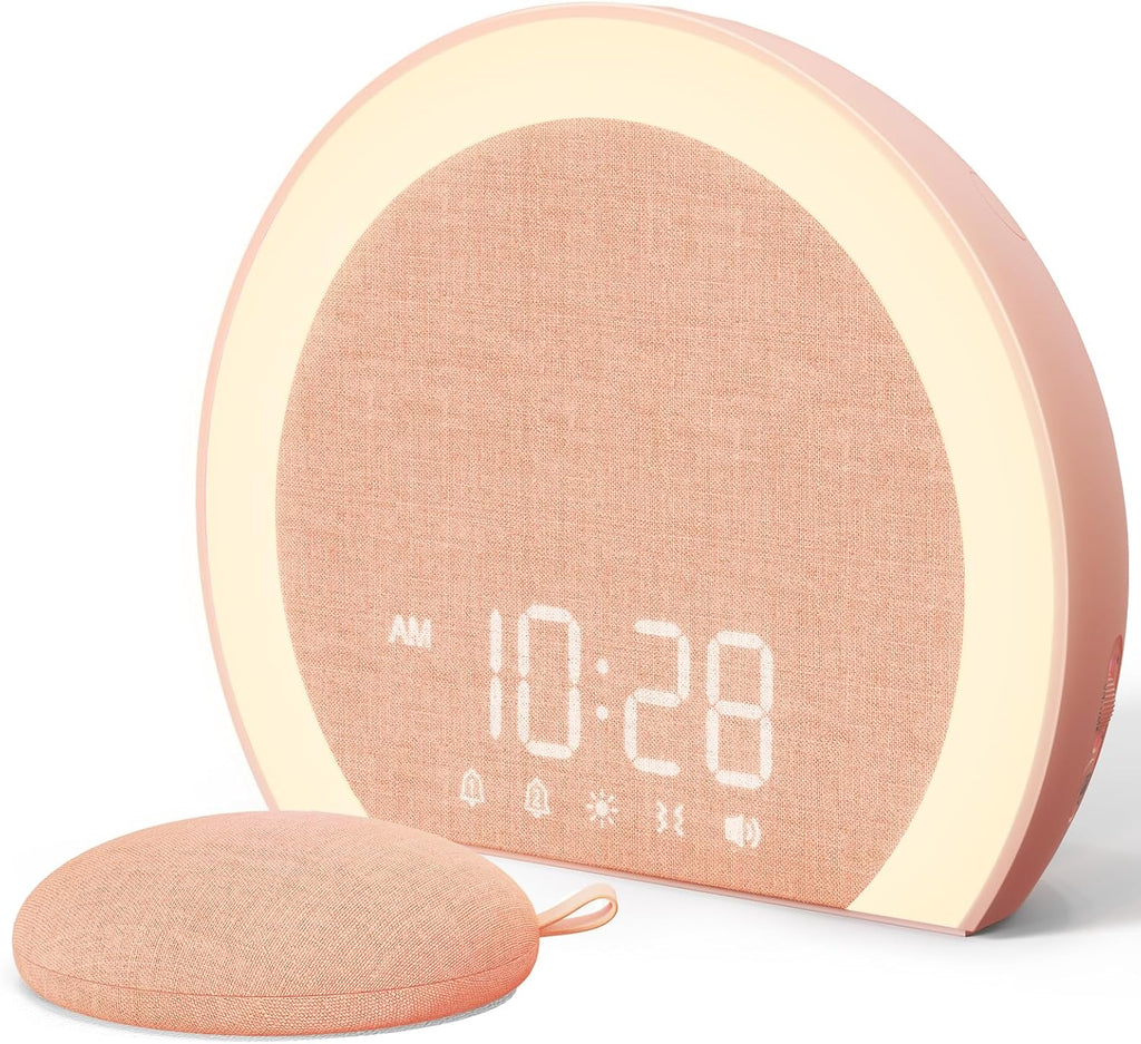 anjank loud alarm clock with wireless bed shaker, main product view
