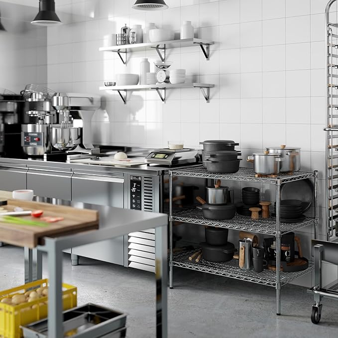 Regal Altair 24" Deep x 36" Wide x 34" Height Wire Shelving Kit | 3-Tier | NSF - Image 8