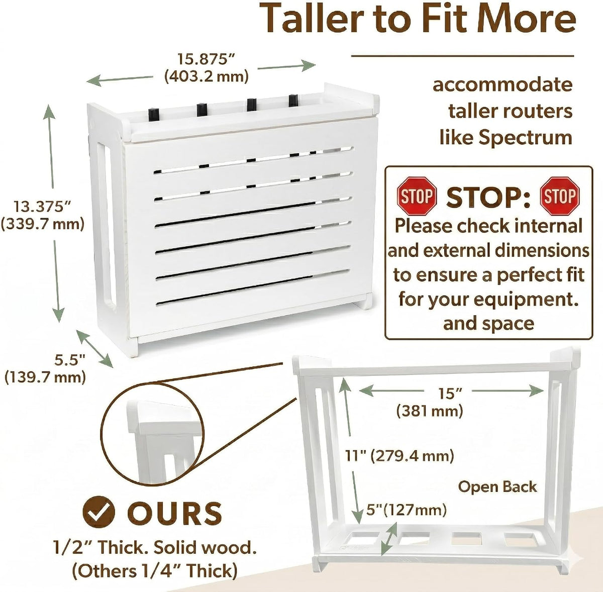 WiFi Router Storage Cabinet Router Box Hider WiFi Box Hider Shelf Cover