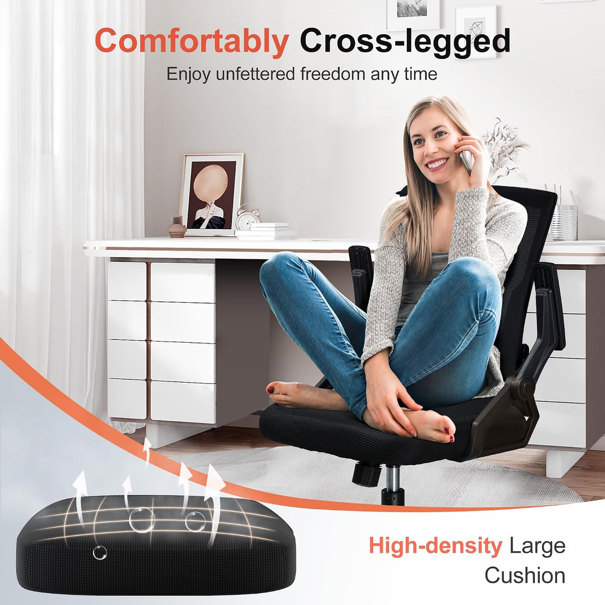 gtplayer ergonomic office chair with flip-up armrests executive, package contents