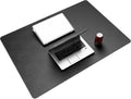 CENNBIE 39.4" x 27.5" Black Leather Desk Mat, Non-Slip Waterproof Extra Wide