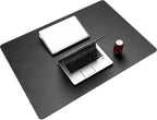 CENNBIE 39.4" x 27.5" Black Leather Desk Mat, Non-Slip Waterproof Extra Wide