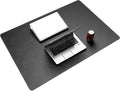 CENNBIE 39.4" x 27.5" Black Leather Desk Mat, Non-Slip Waterproof Extra Wide by CENNBIE