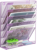 EASEPRES Desk File Organizer Mesh 6 Tier, Hanging Wall Mount Document by EASEPRES