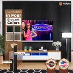 Avana Modern Acoustic Wood Wall Panels – 94.4 x 12.6 Inch Black Oak Acoustic - Image 7