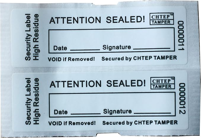 ChtepTamper 100 Pieces Total Transfer Tamper-Evident Stickers Security Labels - Image 2