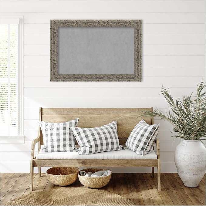 Amanti Art Silver Framed Magnetic Board 25x37 Large Vision Board - Image 6