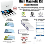 pmxboard Full Magnetic Agile Board Kit. Kanban Board, Scrum Board, Dry Erase - Image 5
