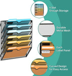 SUPEASY Wall File Organizer Mesh Office Mail Holder, Hanging Wall Organizer - Image 3