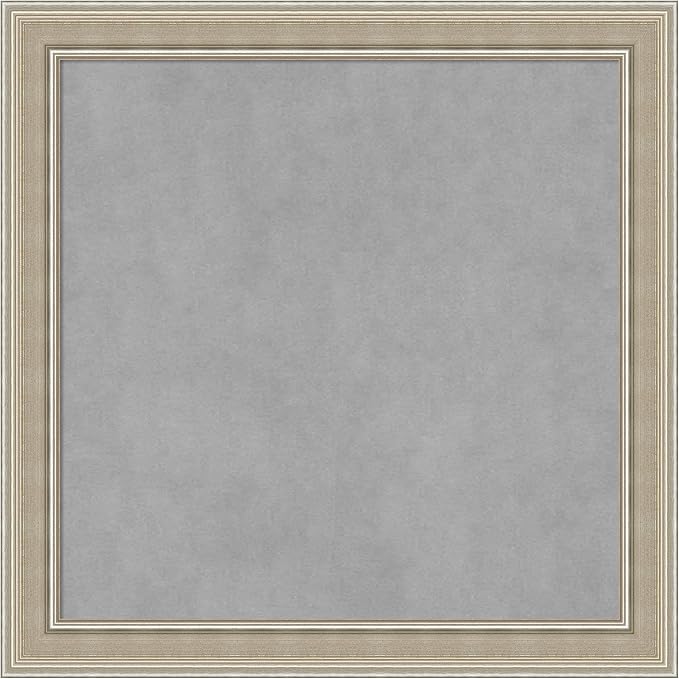 Amanti Art Silver Framed Magnetic Board 24x24 Medium Vision Board by AmantiArt