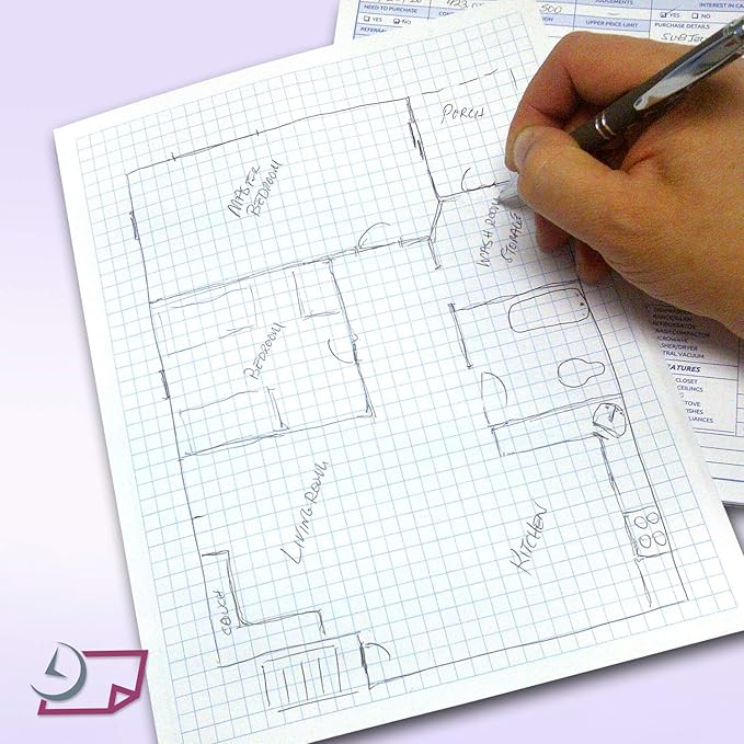 Graph Paper Pad for Blueprint Drawings, Engineering Drawing, and Planning - Image 7