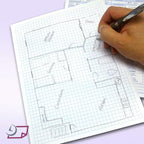 Graph Paper Pad for Blueprint Drawings, Engineering Drawing, and Planning - Image 7