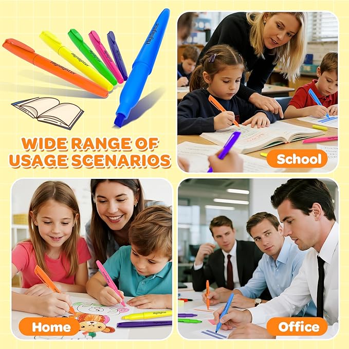 JSDOOGOO 150 Pack Highlighters Assorted Colors Bulk - Image 7