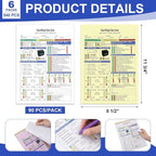 Colarr 540 Sheets 8 1/2" x 11 3/4" Multi Point Vehicle Inspection Report Form 3 - Image 2