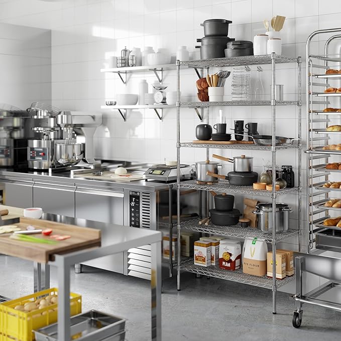 Regal Altair 18" Deep x 36" Wide x 74" Height Wire Shelving Kit | 6-Tier | NSF - Image 5