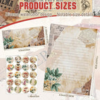 TaoBary 160 Pcs Stationery Paper Set 50 Double Sided Stationery Papers - Image 4