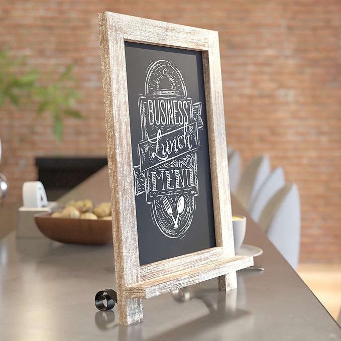 HBCY Creations Rustic Wooden Tabletop Chalkboard - Image 6