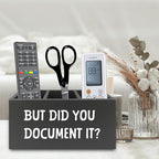 XPH Funny But Did You Document It Black Pen Pencil Holder Organizer - Image 5