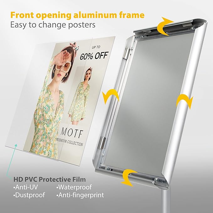 VAIIGO 8.5"x11" Pedestal Poster Sign Stand - Image 4