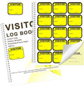 1 Pack Visitor Badges with Carbon Copy Visitor Stickers Letter Size Visitor Log by Unknown