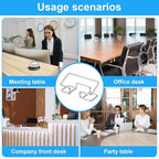 Grevosea 2 Pack Business Card Holder Desk Business Card Organizer Metal Desktop - Image 5