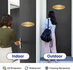 Restroom Sign Sticker for Business & Home, Self-Adhesive Brushed Gold Elegant - Image 4
