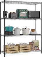 M MZG 1400 lbs 4 Tier Storage Rack Metal Wire Shelving Unit, Storage Standing by MEIGAOPLASTICANDMETALHKCOLIMITED