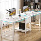 Tribesigns 79 Inch Extra Long Double Desk - Image 4