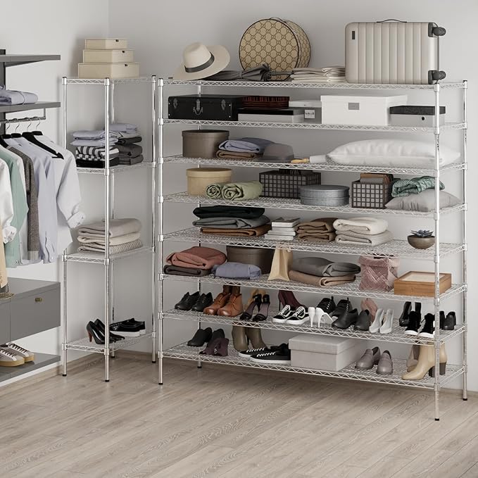 Regal Altair 21" Deep x 72" Wide x 74" Height Wire Shelving Kit | 8-Tier | NSF - Image 5