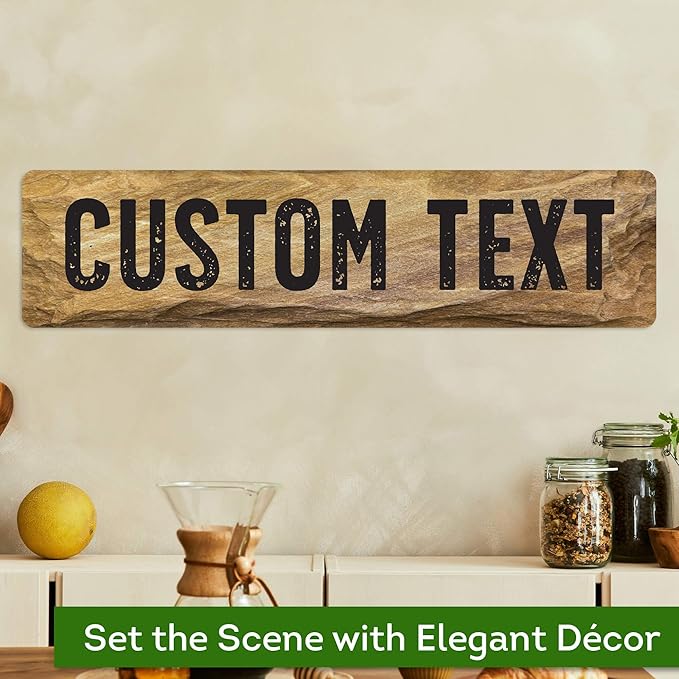 Custom Sign, Custom Street Sign, 11 Font Colors, 13 Font Styles, 4 Hole Options - Image 4