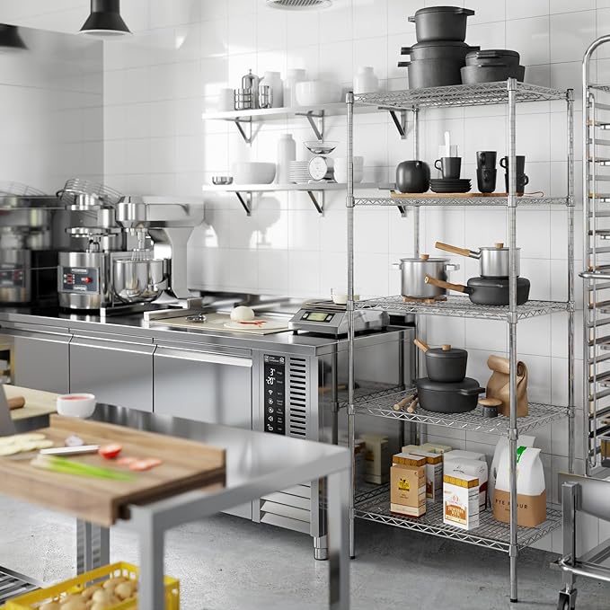Regal Altair 21" Deep x 30" Wide x 74" Height Wire Shelving Kit | 5-Tier | NSF - Image 6