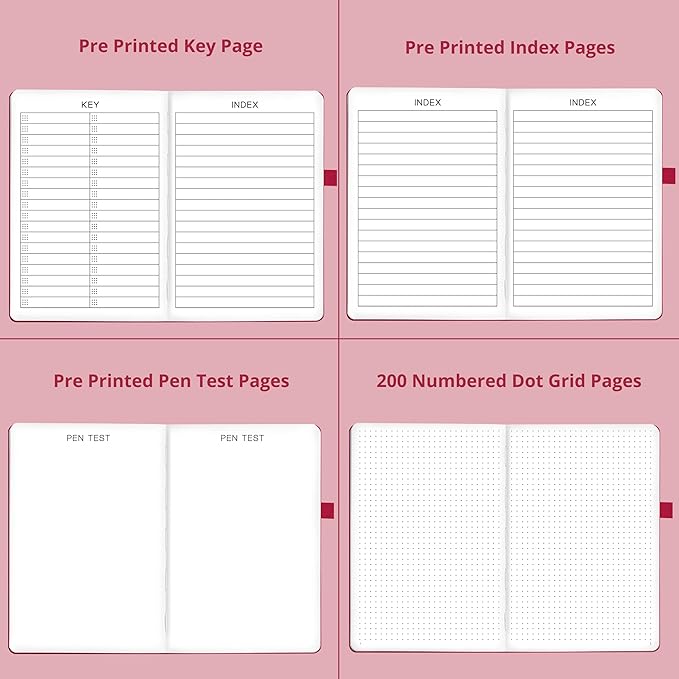 VIVID SCRIBBLES Dotted Journal – 140gsm Bleed Proof Thick White Paper – 200 - Image 7