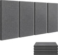 23.62" X 11.81" X 2" Fiberglass Wall Panel, 4 Pack Acoustic Panels, Acoustic