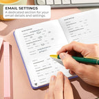 Clever Fox Password Book with alphabetical tabs. Internet Address Organizer - Image 4