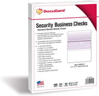 docugard standard purple marble middle high security check shown in use